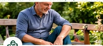 Older adult resting outdoors